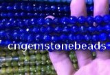 CAA3336 15 inches 8mm faceted round agate beads wholesale