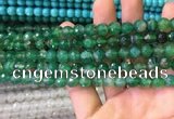 CAA3341 15 inches 8mm faceted round agate beads wholesale