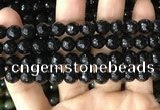 CAA3350 15 inches 8mm faceted round agate beads wholesale