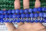 CAA3376 15 inches 10mm faceted round agate beads wholesale