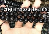 CAA3381 15 inches 10mm faceted round agate beads wholesale