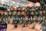 CAA3382 15 inches 10mm faceted round agate beads wholesale