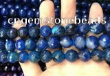 CAA3407 15 inches 12mm faceted round agate beads wholesale