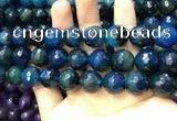 CAA3436 15 inches 14mm faceted round agate beads wholesale