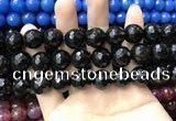 CAA3437 15 inches 14mm faceted round agate beads wholesale