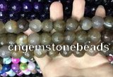 CAA3453 15 inches 16mm faceted round agate beads wholesale