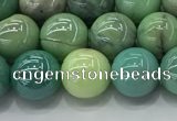 CAA3517 15.5 inches 8mm round AB-color grass agate beads wholesale