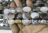 CAA3565 15.5 inches 13*18mm oval grey Botswana agate beads