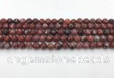 CAA3628 15.5 inches 4mm faceted round Portuguese agate beads