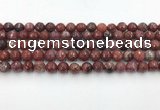 CAA3629 15.5 inches 6mm faceted round Portuguese agate beads