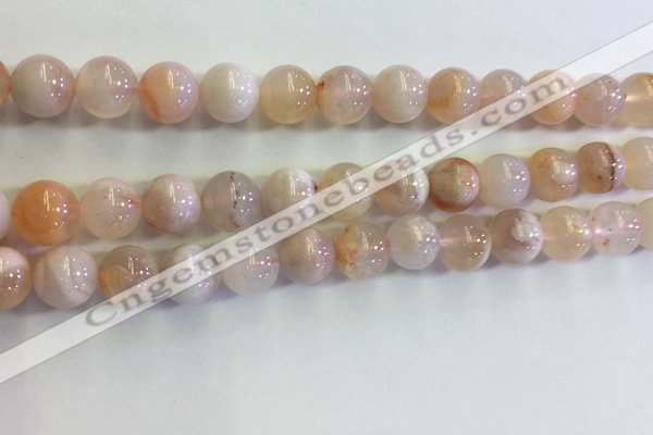 CAA3644 15.5 inches 8mm round sakura agate beads wholesale