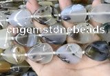 CAA3745 15.5 inches 22*30mm flat teardrop Montana agate beads
