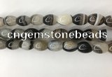 CAA3786 15.5 inches 12*16mm rice agate druzy geode beads