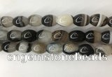 CAA3787 15.5 inches 13*18mm rice agate druzy geode beads