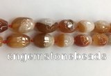CAA3796 15*25mm - 18*28mm faceted rice agate druzy geode beads