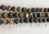 CAA3801 15.5 inches 10mm round line agate beads wholesale