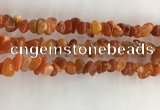 CAA3806 15.5 inches 4*6mm - 8*10mm chips red agate beads wholesale