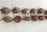 CAA3812 15.5 inches 20*25mm - 25*35mm nuggets rough agate beads