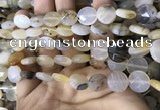 CAA3830 15.5 inches 10mm faceted coin montana agate beads