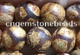 CAA3864 15 inches 8mm round tibetan agate beads wholesale