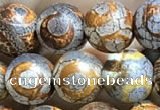 CAA3865 15 inches 8mm round tibetan agate beads wholesale