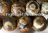 CAA3866 15 inches 8mm round tibetan agate beads wholesale