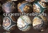 CAA3871 15 inches 8mm round tibetan agate beads wholesale