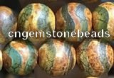 CAA3881 15 inches 8mm round tibetan agate beads wholesale