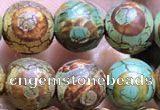 CAA3882 15 inches 8mm round tibetan agate beads wholesale
