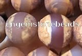 CAA3893 15 inches 10mm round tibetan agate beads wholesale