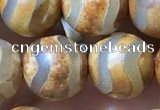 CAA3894 15 inches 10mm round tibetan agate beads wholesale