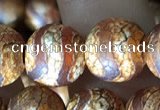 CAA3896 15 inches 10mm round tibetan agate beads wholesale