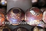 CAA3907 15 inches 10mm round tibetan agate beads wholesale