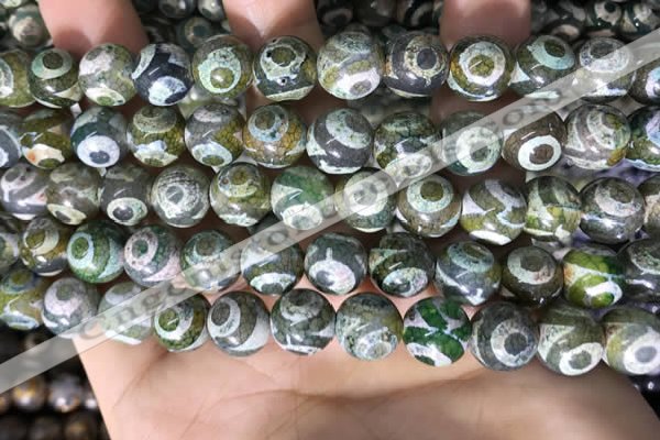 CAA3909 15 inches 10mm round tibetan agate beads wholesale