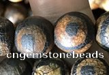 CAA3910 15 inches 10mm round tibetan agate beads wholesale