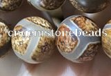 CAA3911 15 inches 10mm round tibetan agate beads wholesale