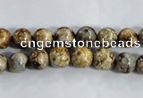 CAA392 15.5 inches 6mm round fire crackle agate beads wholesale