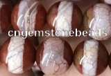 CAA3931 15 inches 8mm round tibetan agate beads wholesale