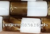 CAA3934 15.5 inches 8*20mm tube Madagascar agate beads wholesale