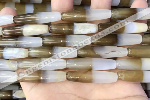 CAA3940 15.5 inches 8*34mm rice Madagascar agate beads wholesale