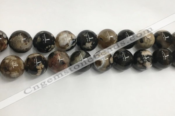 CAA3975 15.5 inches 16mm round sakura agate gemstone beads