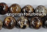 CAA398 15.5 inches 18mm round fire crackle agate beads wholesale