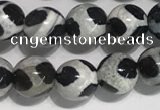 CAA3985 15 inches 6mm round tibetan agate beads wholesale