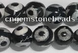 CAA3990 15 inches 6mm round tibetan agate beads wholesale