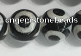 CAA3993 15 inches 12mm round tibetan agate beads wholesale