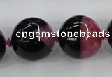 CAA400 15.5 inches 22mm round agate druzy geode gemstone beads