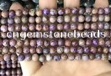 CAA4000 15.5 inches 4mm round purple crazy lace agate beads