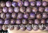 CAA4006 15.5 inches 16mm round purple crazy lace agate beads