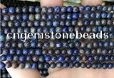 CAA4008 15.5 inches 4mm round blue crazy lace agate beads