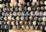 CAA4020 15.5 inches 10mm round line agate beads wholesale